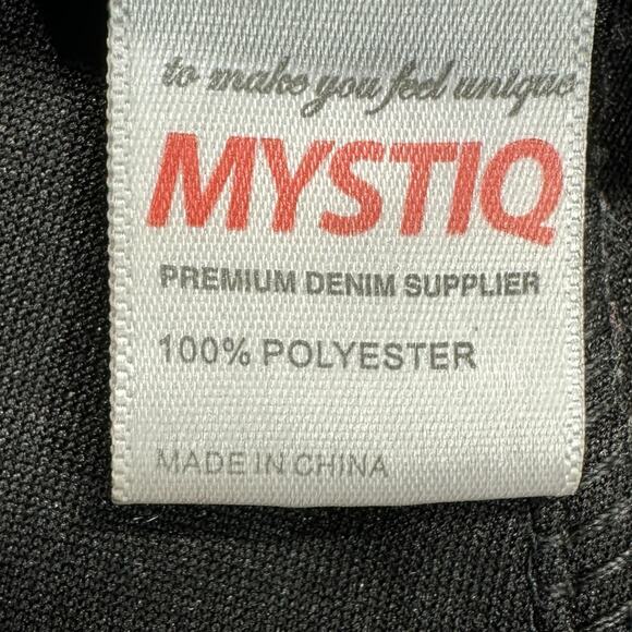 Mystiq Jogger Pants Womens Size M Black Gold Love Boss Queen Y2K - Picture 4 of 9